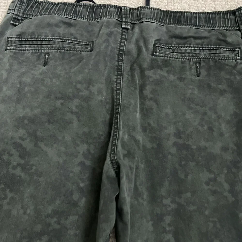 Cape Juby Jogger Pants Mens 32 Black Elastic Waist Slash Pockets Drawstring - Picture 8 of 8